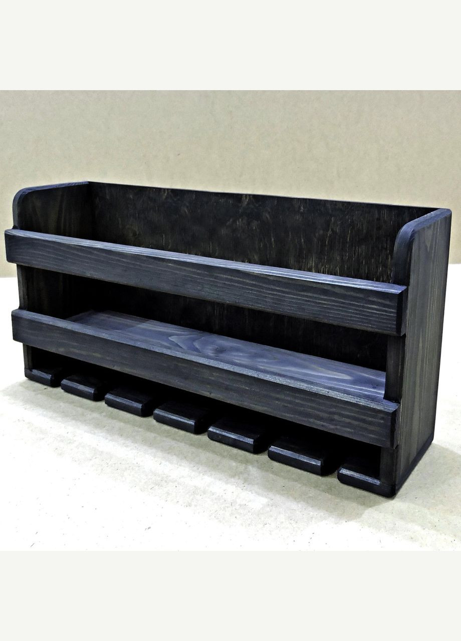 Настінна винна полиця з дерева Кавасакі венге (ПНК-001412) No Brand (327425048)