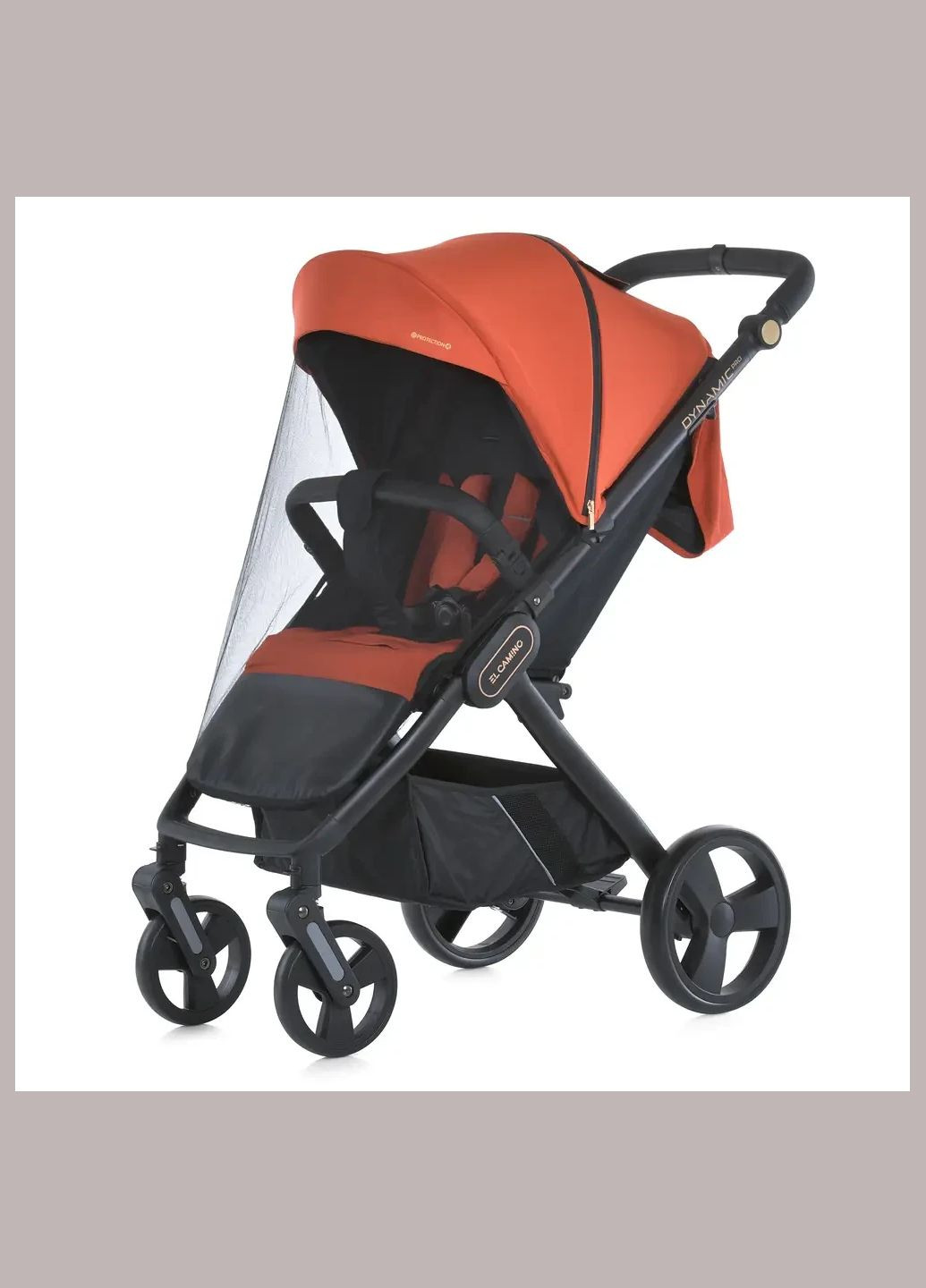 Прогулочная коляска для бездорожья, детская коляска с чехлом на ножки и москитной сеткой Dynamic (333343137)