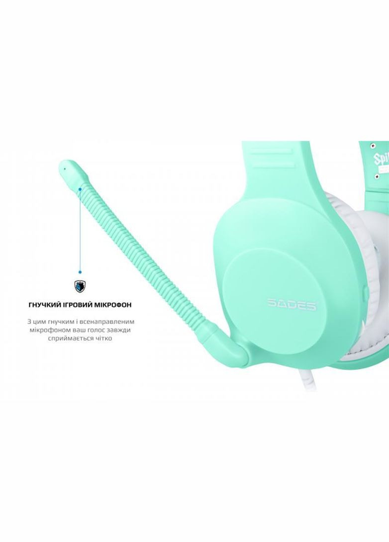 Гарнитура SA-721 Spirits Cyan (sa721cnj) Sades (308205106)