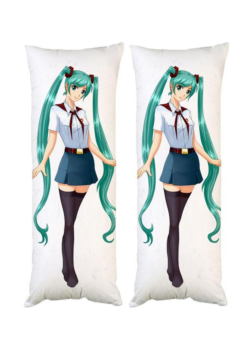 Подушка дакимакура Вакалоид Мику Хатцуне декоративная ростовая подушка для обнимания двусторонняя No Brand (329433287)