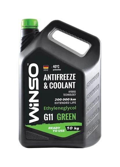 Антифриз GREEN G11 10 кг Winso (360874696)