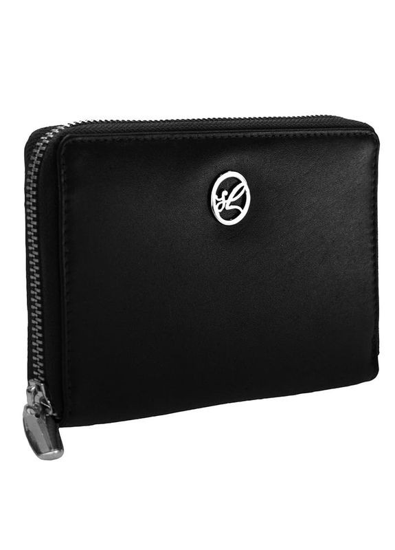Кошелек женский кожаный RFID Black на молнии (DAS303159) Semi Line (344469259)