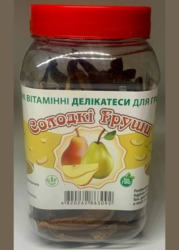 Сушеное лакомство сладкие груши. Беззерновой деликатес для грызунов 650 мл. No Brand (320950378)