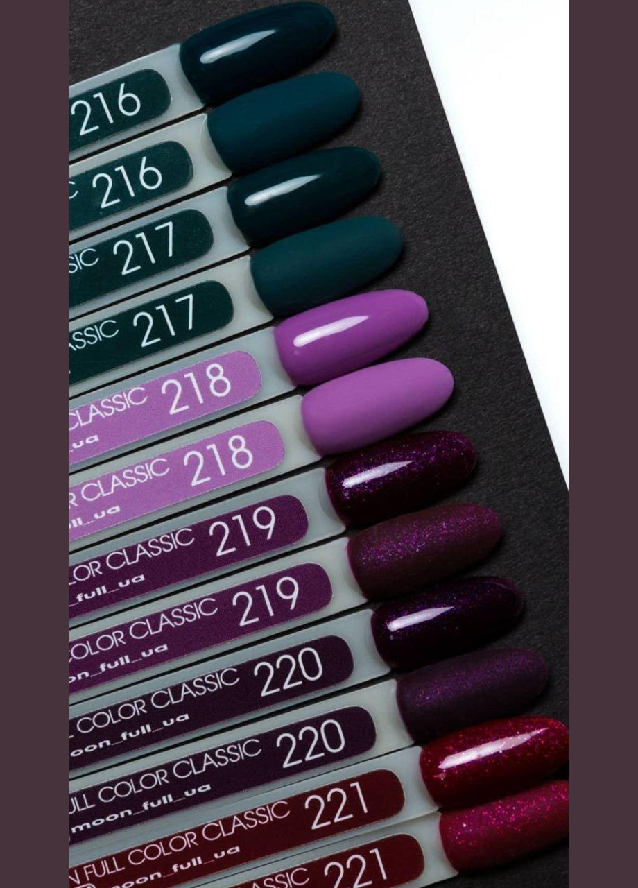 Гель-лак Full №220 (фиолетово-синий, микроблеск), 8 мл Moon (338433082)