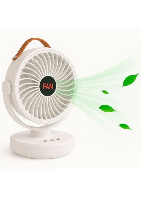 Аккумуляторный мини вентилятор VU-05/FS-25 с поворотом / Вентилятор Mini fan с LED-подсветкой и USB YASAM (395318803)