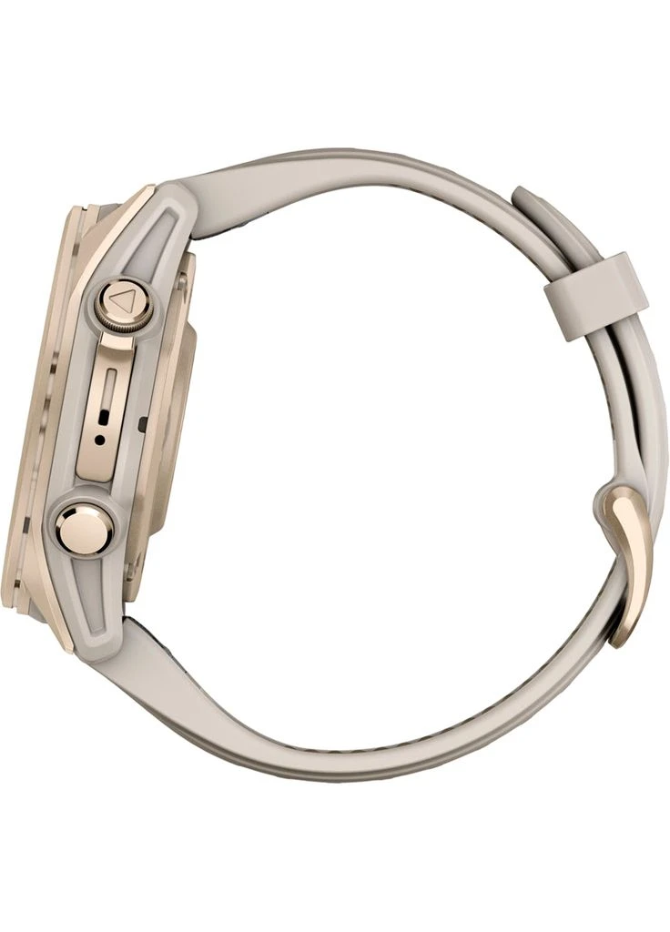 Смарт-годинник Fenix 8 AMOLED Sapphire 43mm Soft Gold with Fog Gray/Dark Sandstone Silicone Band (010-02903-10) [115093] Garmin (400980007)