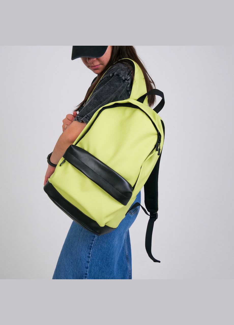 Универсальный рюкзак в удобном размере в экокожи, цвет бирюзовый ToBeYou city (293247118)