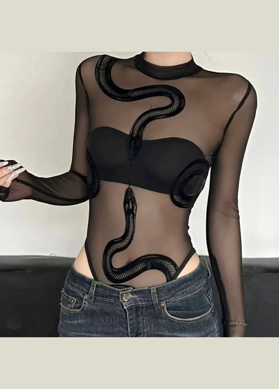 Прозрачный бодик из сетки, который не останется без внимания на твоем теле Adelante (342327871)