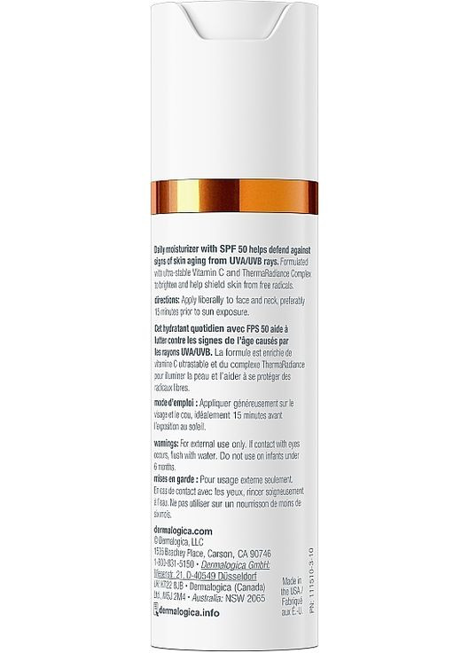 Біолюмін захисний крем проти старіння шкіри з вітаміном С та SPF50 Biolumin-C Heat Aging Protector SPF50 50ml (1466252-35253506) Dermalogica (368637505)