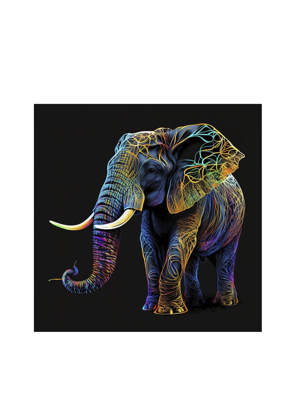 Набор для творчества «Картина по номерам» Красочный слоненок, 40х40 см. цвет разноцветный CB-00284090 Strateg (356670953)