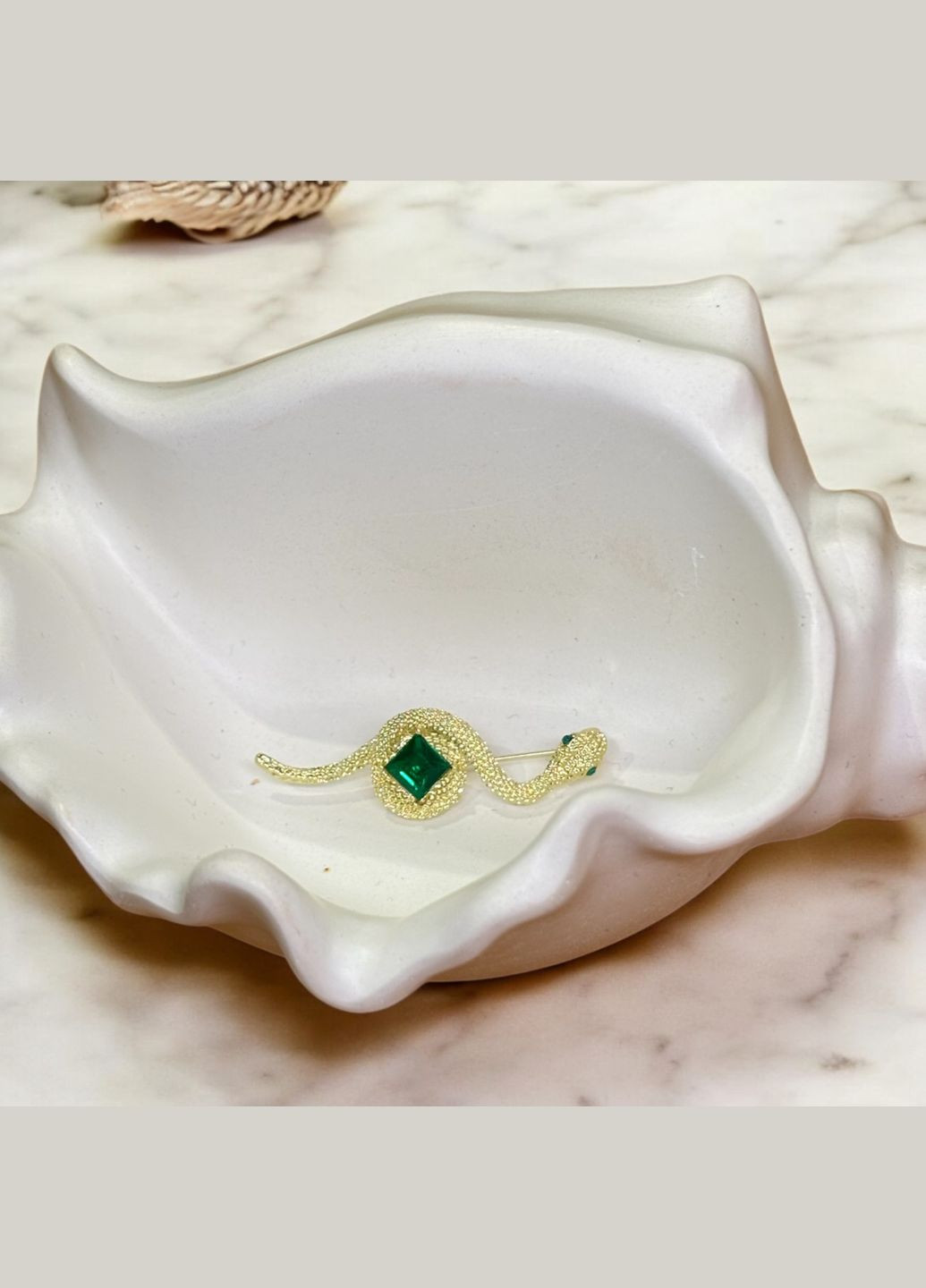 Брошка Snake Gold/Green Mirshine (315726274)