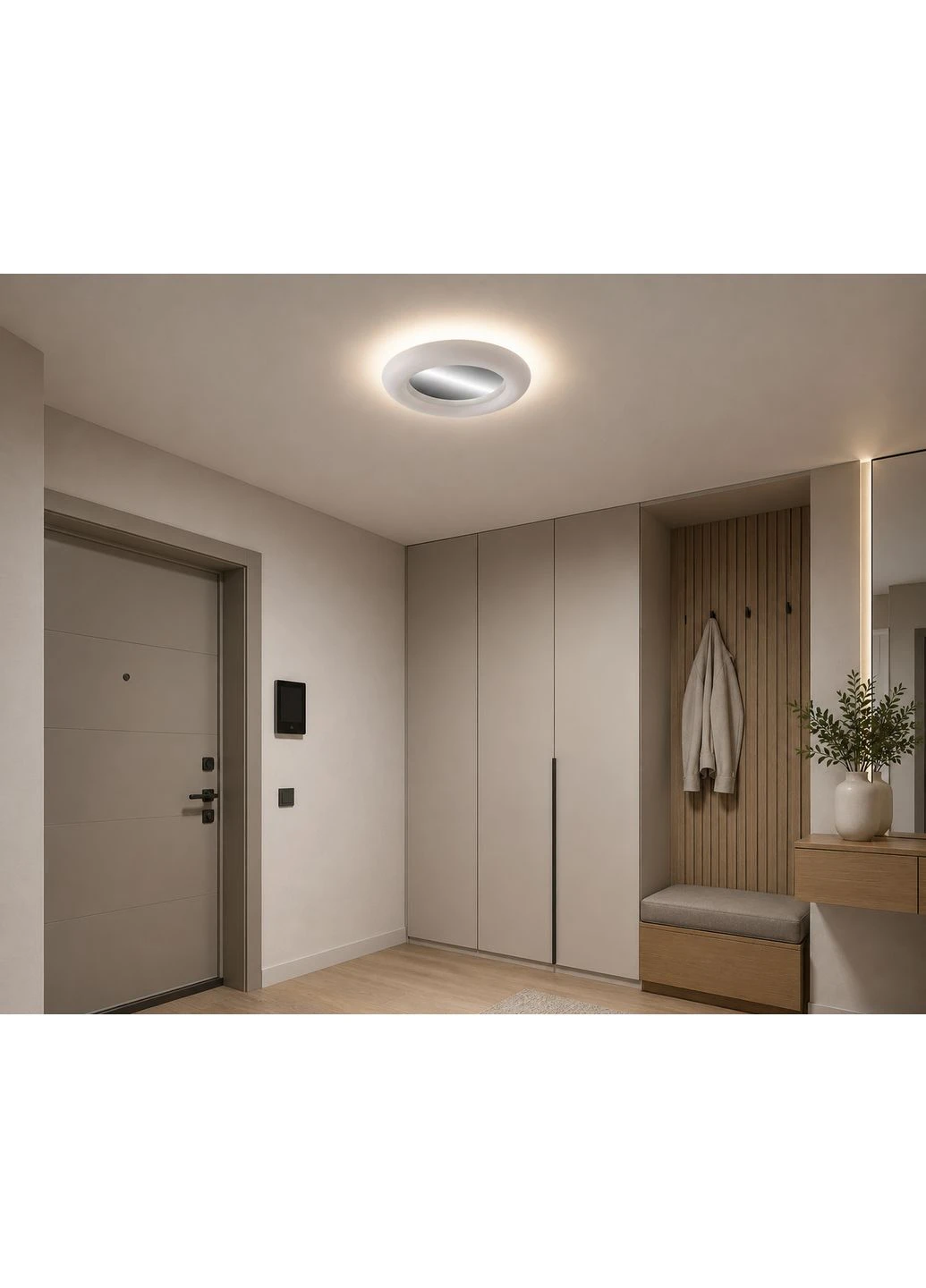 Светильник настенно-потолочный LED WONDER RM 55Вт, 3000-6000К, 300-6325 Лм, с пультом ДУ, Ø460мм, HOPFEN (399434976)