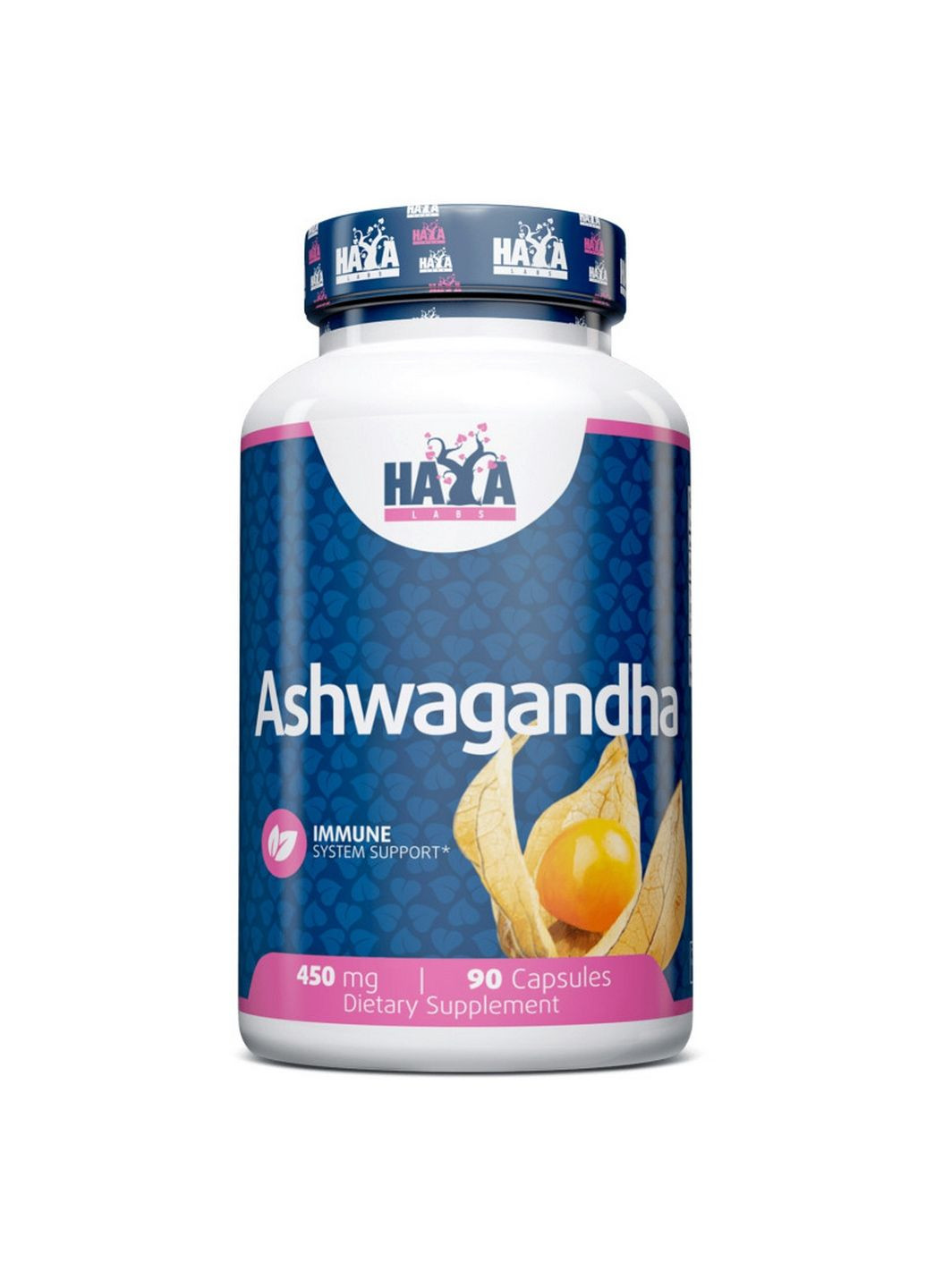 Натуральна добавка Ashwagandha 450 mg, 90 капсул Haya Labs (293478738)