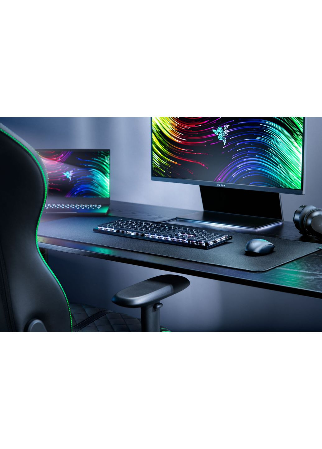 Клавіатура механічна RZ03-04500800-R3R1 DeathStalker V2 105key, Red Switch, USB-A, EN/RU, RGB, Razer (362712609)