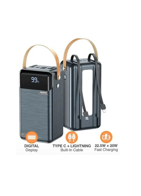 Портативная батарея RPP-565 60000mAh Power Bank PD20W+QC22.5W Grey Remax (301465956)