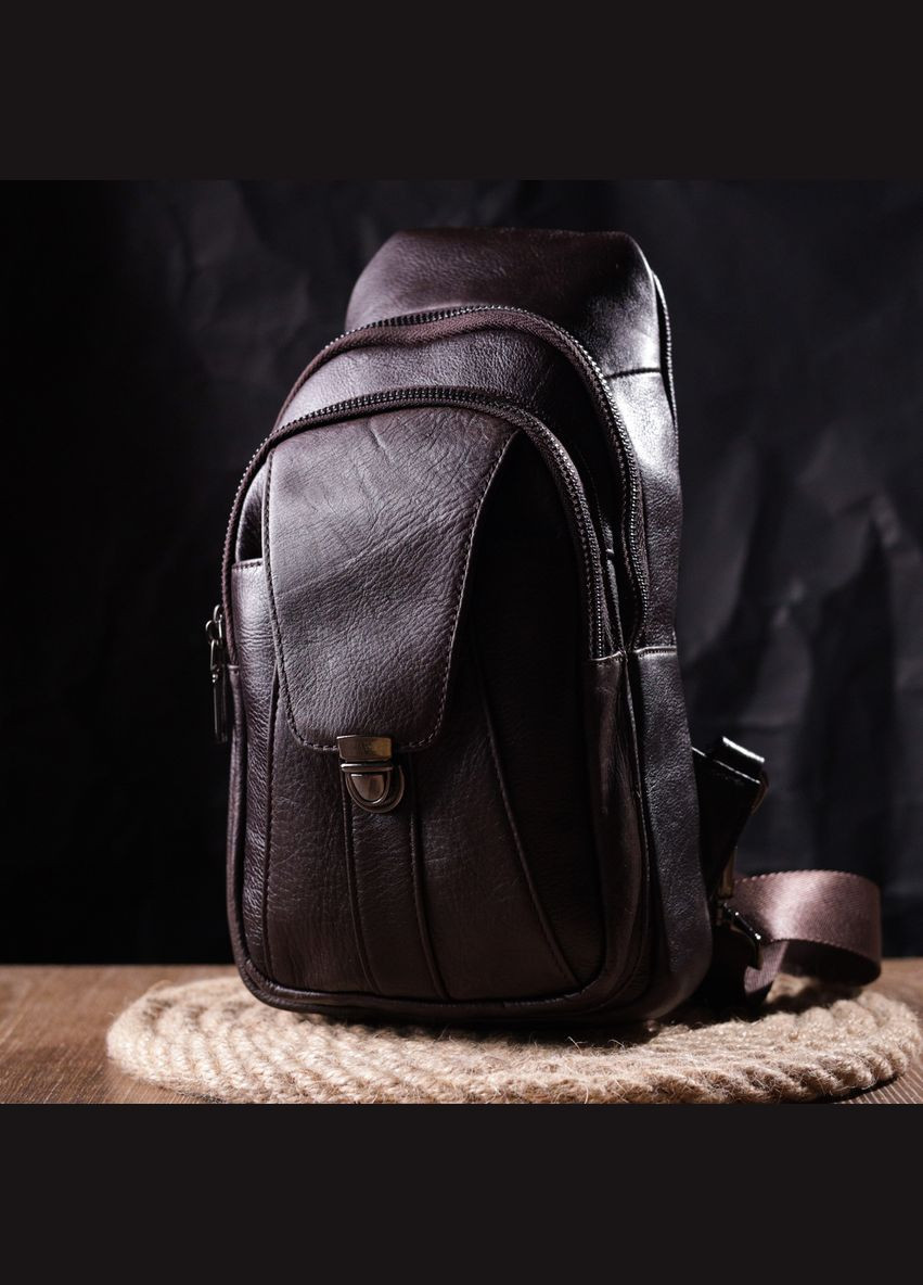 Сумка чоловіча через плече шкіряна слінг 21306 Vintage (302008087)