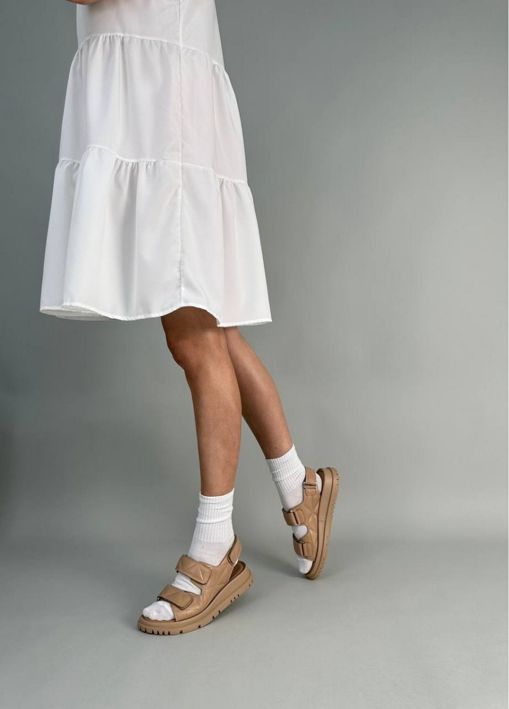 Жіночі шкіряні босоніжки (6603-2) VZUTIK (296260972)