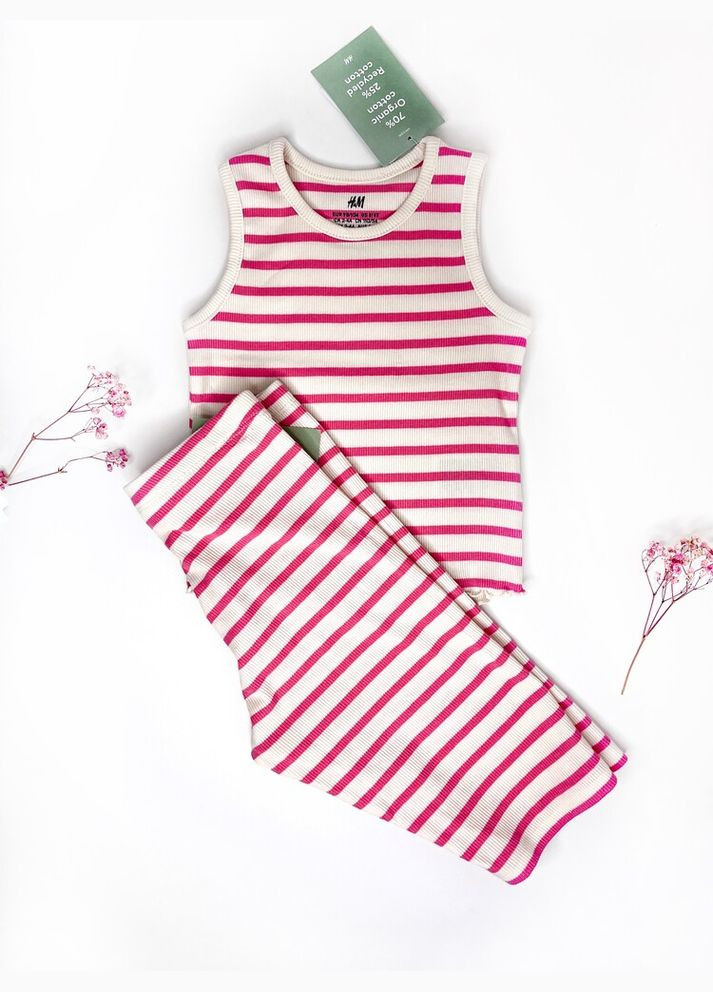 Майка-топ 104 см розовый артикул Л861 H&M (296489684)