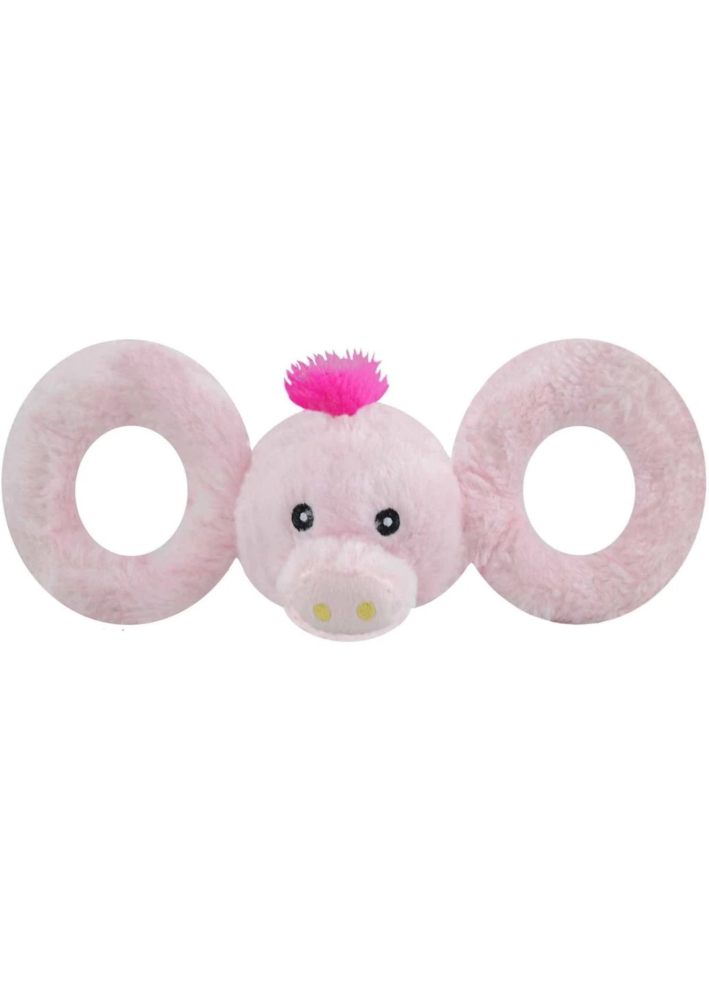 Игрушки для собак пищалка Джолли Таг-а-Рис 10х30х11 см Розовая (JTA14) Jolly Pets (315426889)