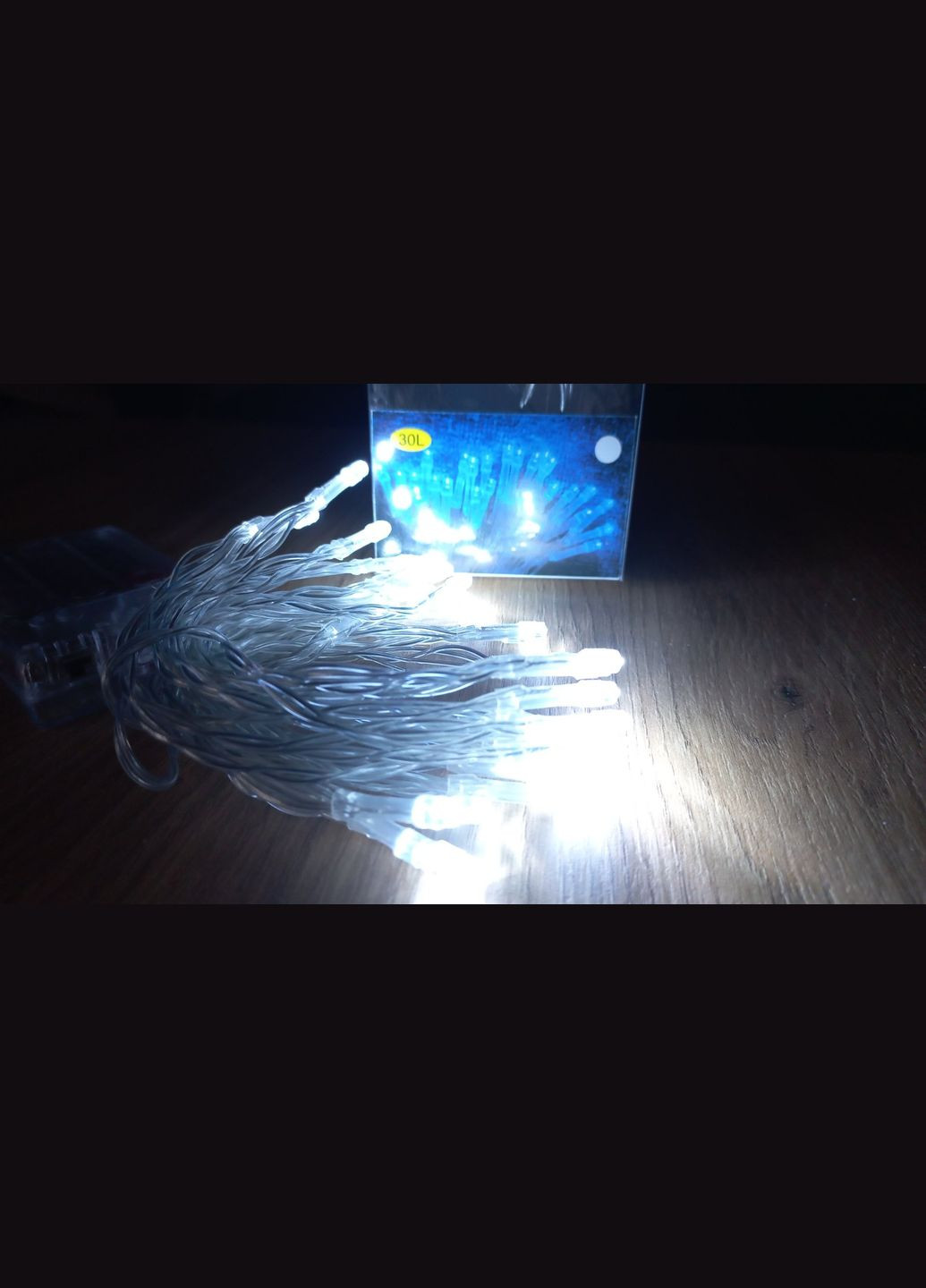 Гирлянда Нить Лед от батареек 3А белая NeonChic (303282060)