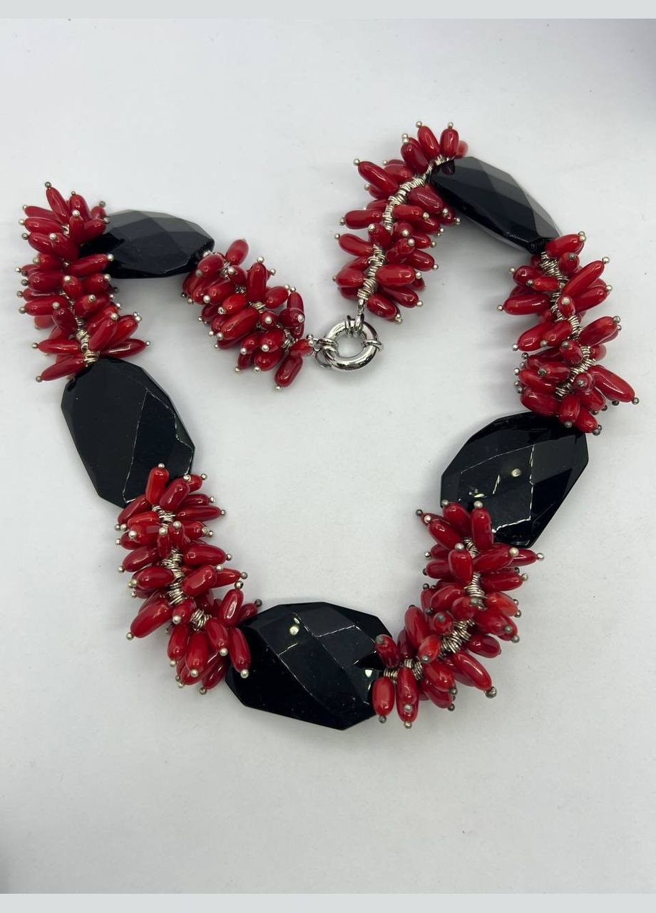 Ожерелья коралл и агат 52 см Красный 11701 No Brand (311686485)