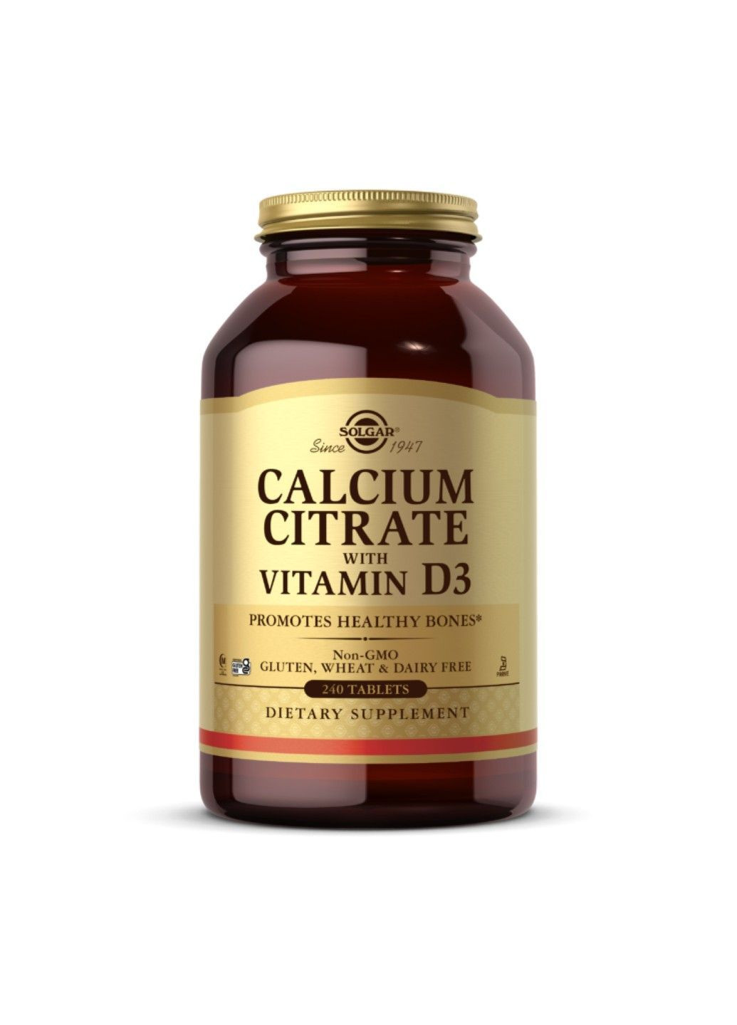 , цитрат кальция с витамином D3, 240 таблеток Solgar (364956300)