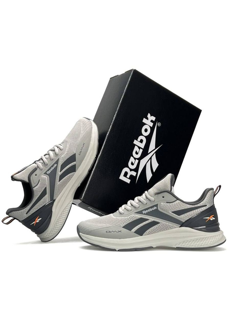 Світло-сірі Осінні кросівки чоловічі reebok grey black orange No Brand Nano X3