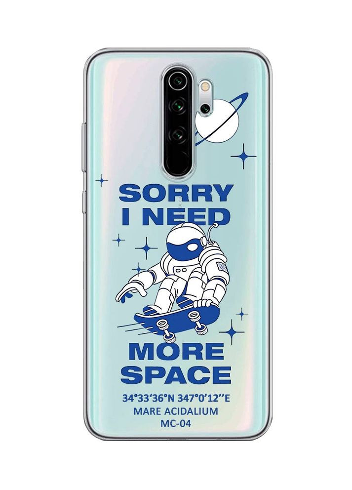 Прозорий чохол на Xiaomi Redmi Note 8 Pro:: Космонавт на скейті (принт 248) Creative (360672350)