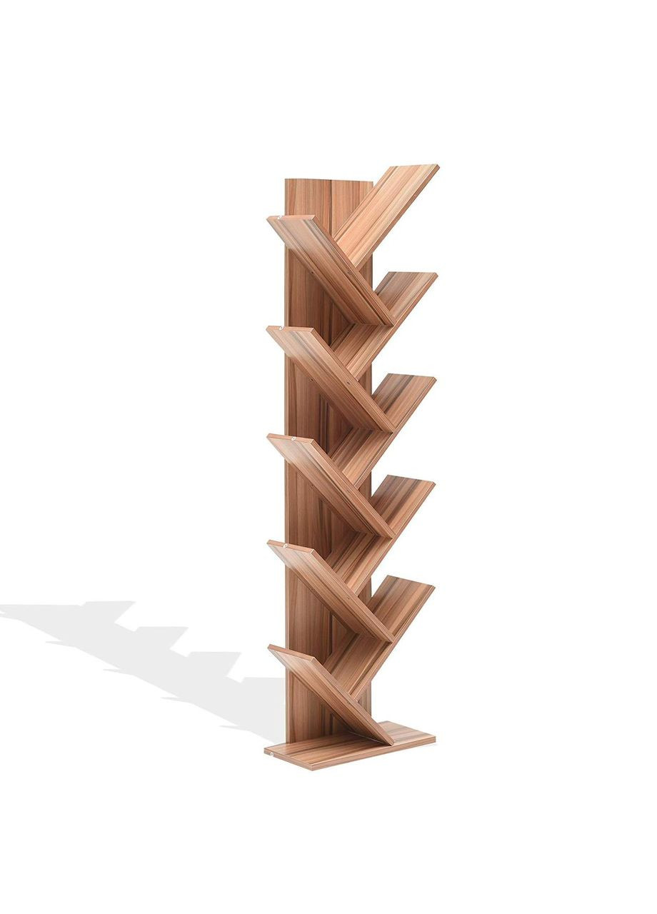 Книжный стеллаж из дерева Мураками 10 мускат (КПС-100907) No Brand (328082507)