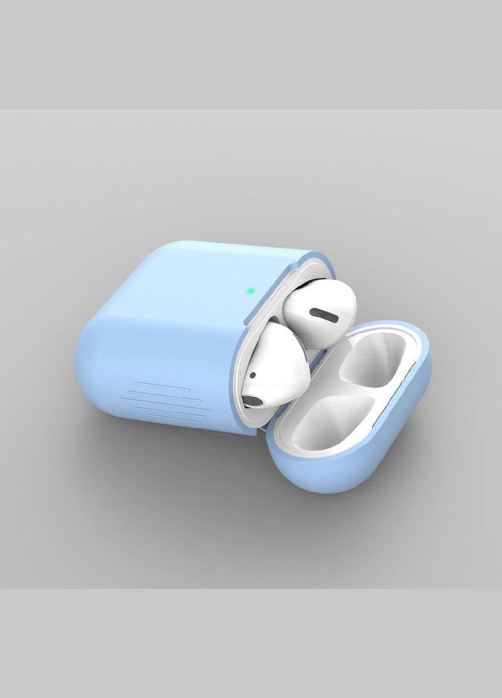 Чехол для наушников Голубой No Brand Airpods 1/2 (326803404)