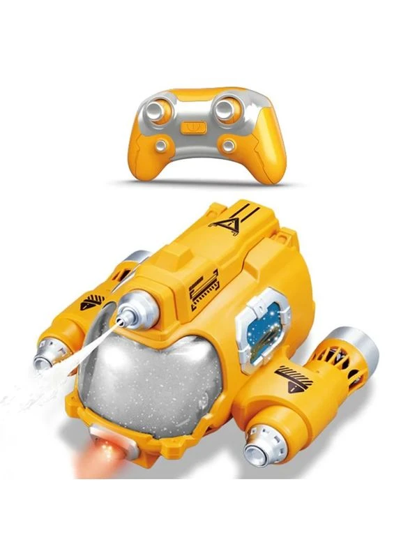Лодка на радиоуправлении SHT 3737-1AD с LED-подсветкой 17х16х9 см жёлтая ABS No Brand (402070839)