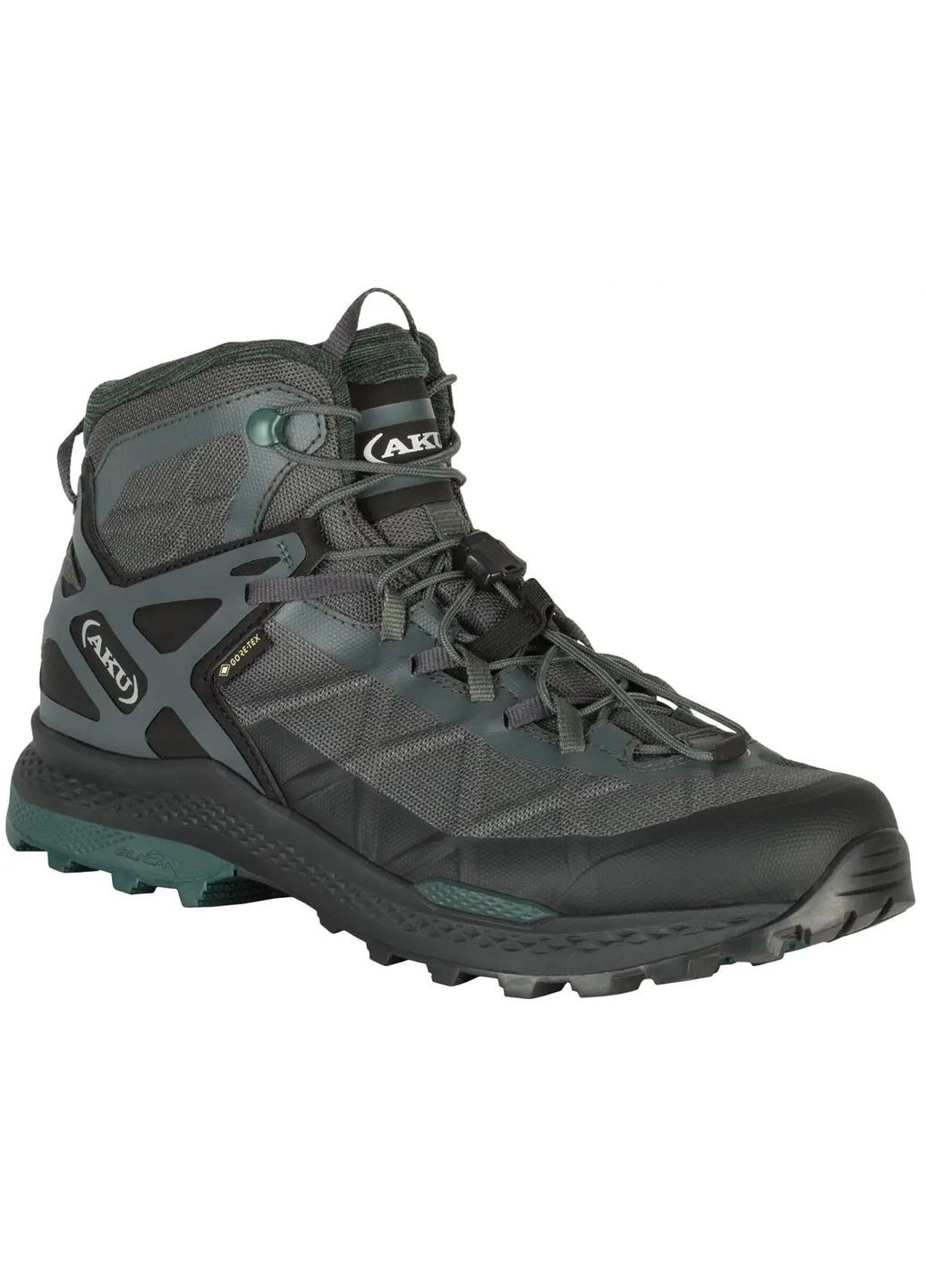 Ботинки из Gore-Tex Rocket MID GTX Grey/Green AKU (360238494)