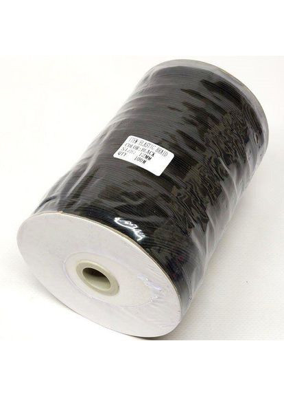 Плоска чорна резинка білизняна 12 мм 92м Plus-plus (352751974)