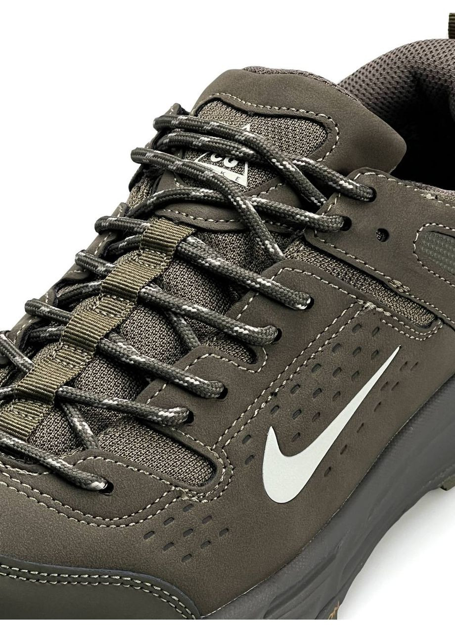 Оливковые (хаки) демисезонные кроссовки мужские No Brand