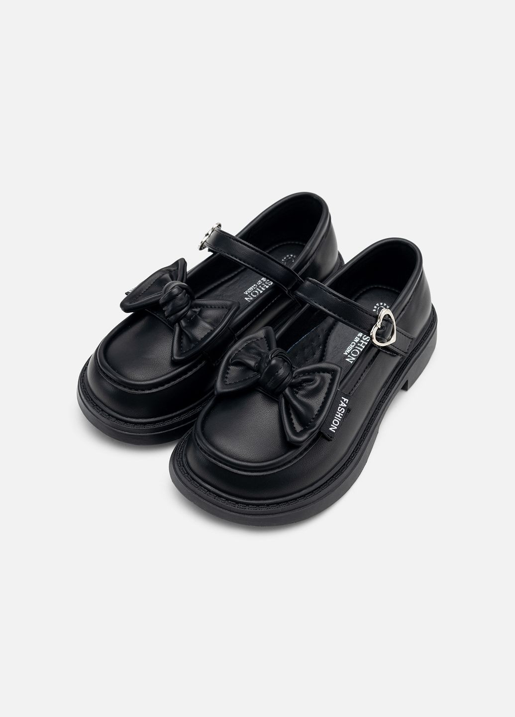 Черные туфли для девочки цвет черный цб-00238657 No Brand