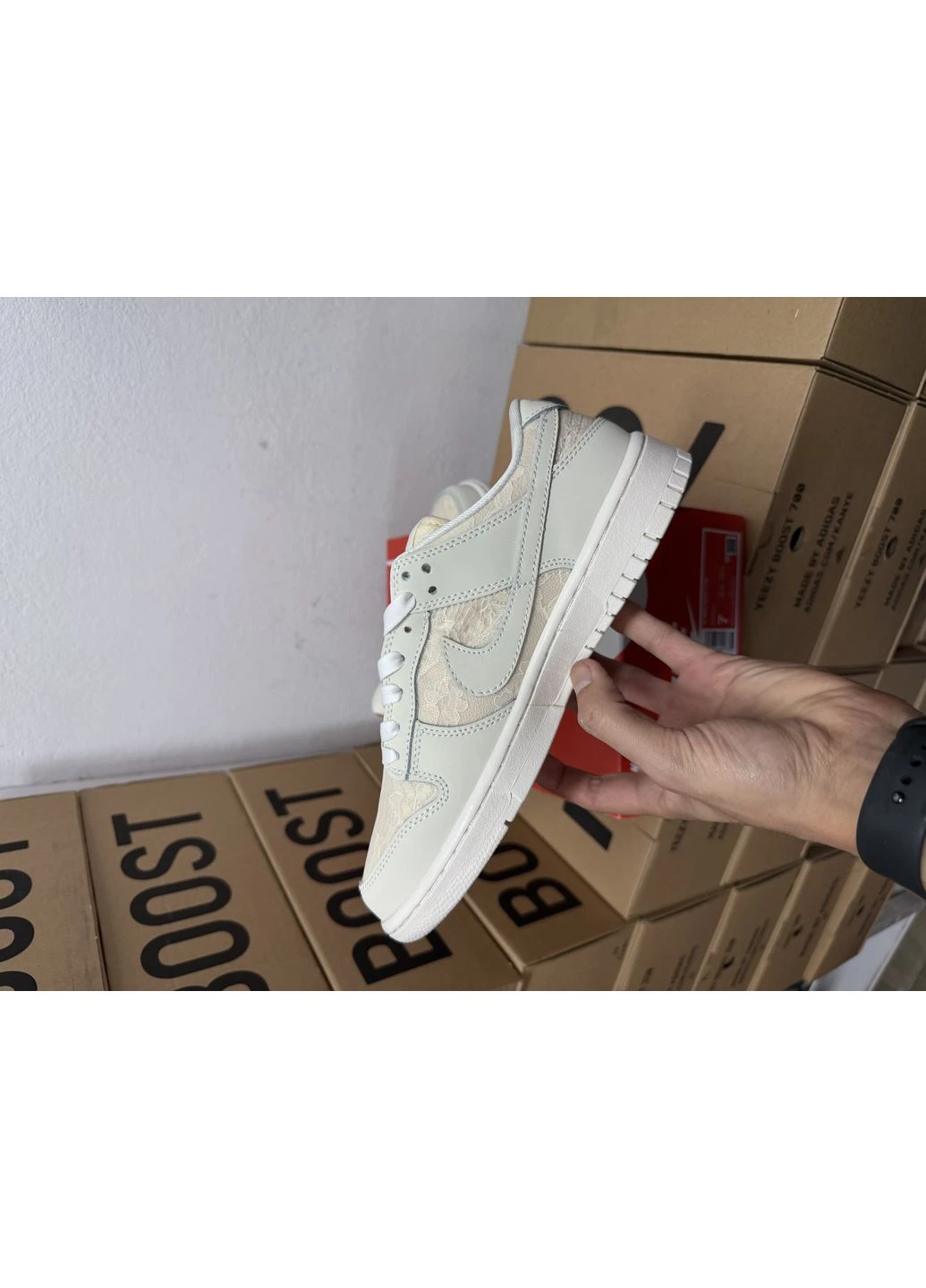 Бежеві кросівки чоловічі nike sb dunk laces pack/regal beige найк сб данк бежеві демісезон No Brand