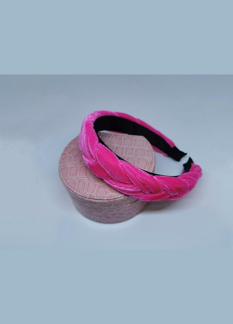 Бархатный Женский обруч коса ободок для волос Oxa розовый Hand Made (330619067)