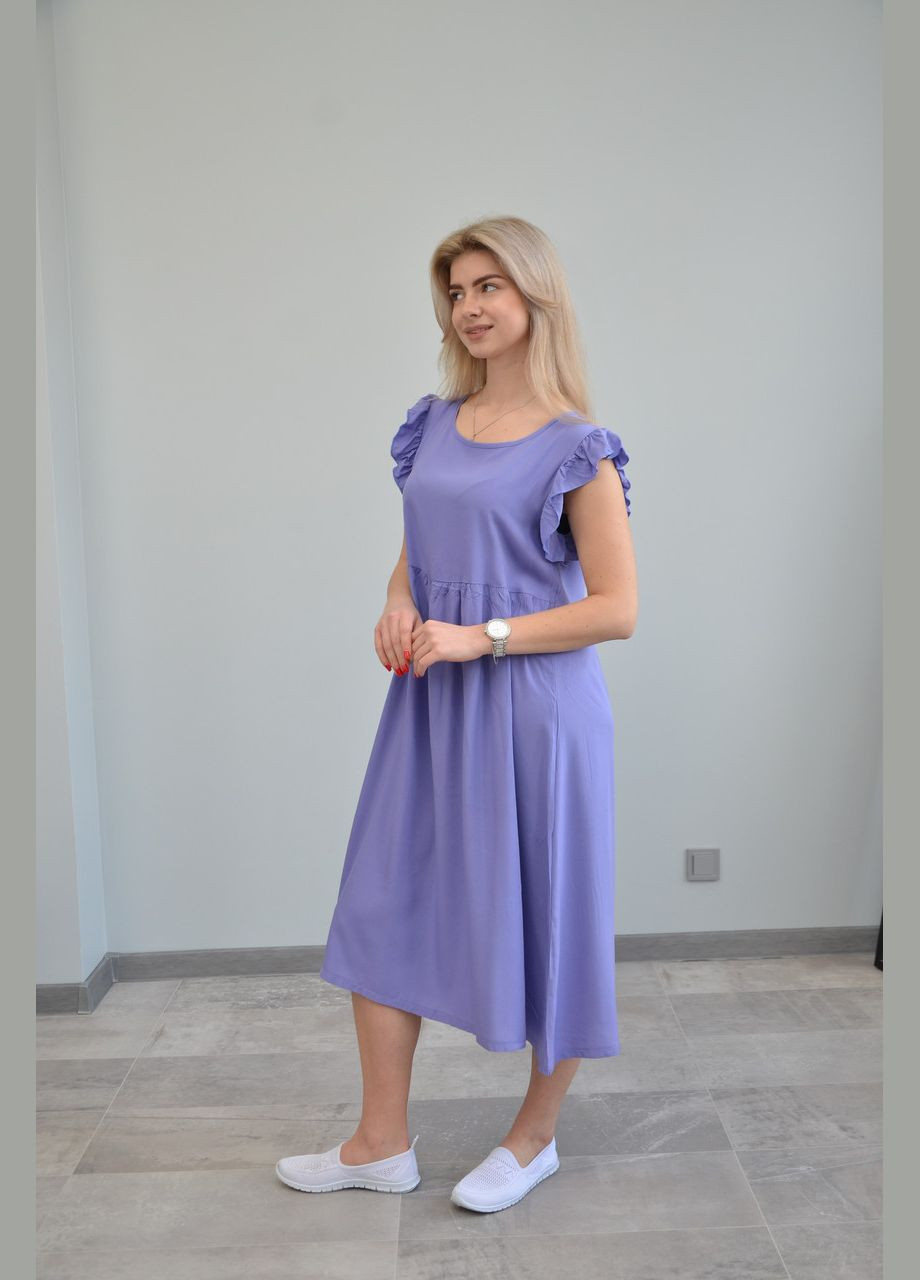 Лілова жіноча сукня, короткий рукав, різні кольори (розміри: l, ) No Brand
