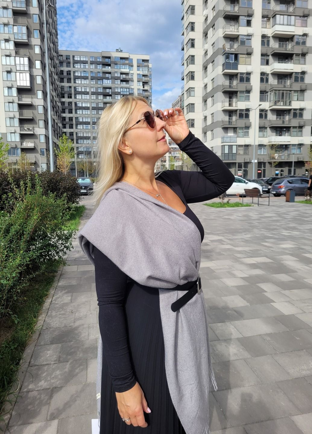 Женский стильный кашемировый шарф с особым плетением No Brand (362267288)