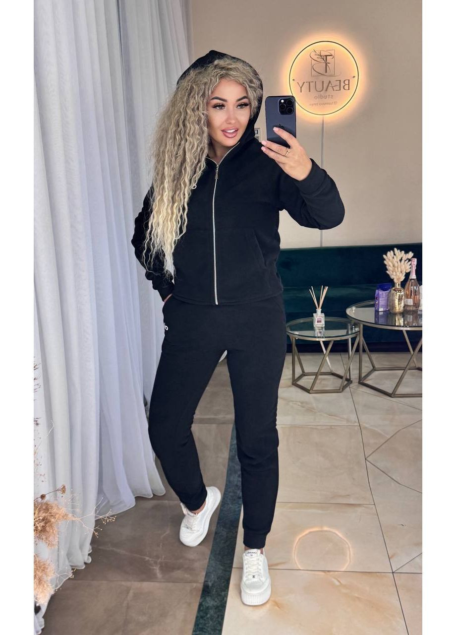 Костюм 1005 двосторонній фліс Полар Штани та кофта з капюшоном на блискавці Україна (370917441)