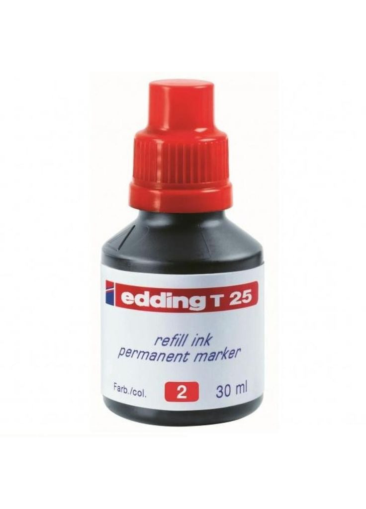 Краска для Permanent eT25 red (T25/02) Edding для permanent e-t25 red (275646555)