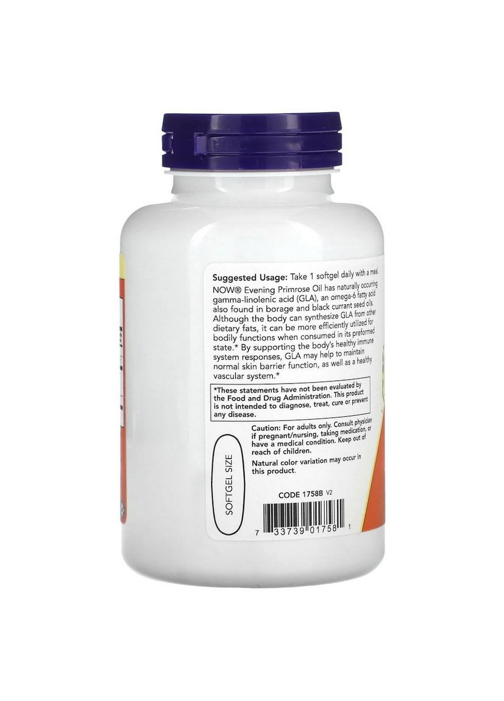 Жирні кислоти Evening Primrose Oil 1000 mg, 90 вегакапсул Now (293340558)