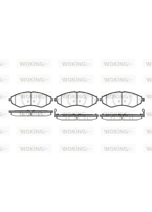 Колодки гальмівні диск. перед. (вир-во Remsa) Chevrolet Lacetti (05-) (P7453.22) Woking (364977330)