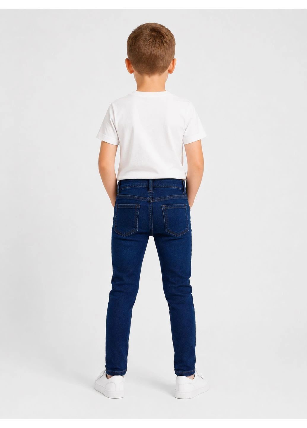 Джинси Slim Fit для хлопчика сині, пояс регулюється внутрішньою резинкою Lupilu (395435221)