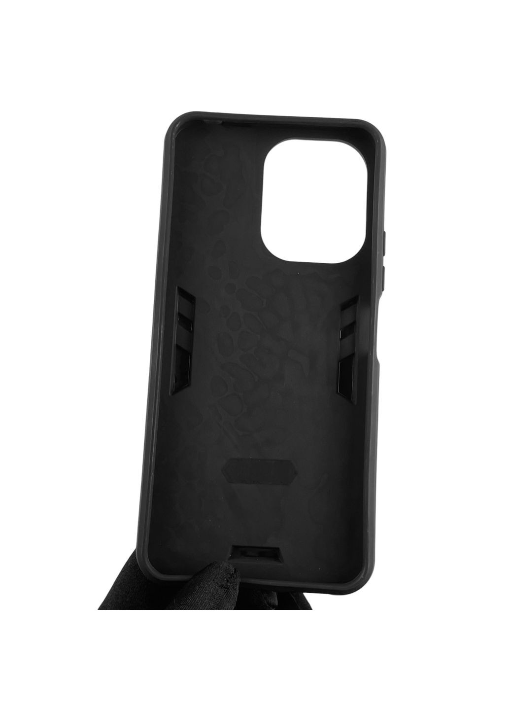 Чехол для телефона Redmi 13C бронированный с магнитным кольцом-держателем на сяоми редми 13с чёрный Xiaomi (366234300)