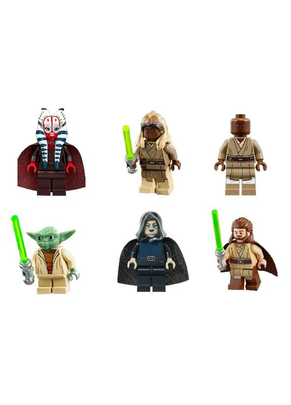 Набор человечков конструктор минифиурки звездные войны Джедаи 6 шт No Brand (308360591)