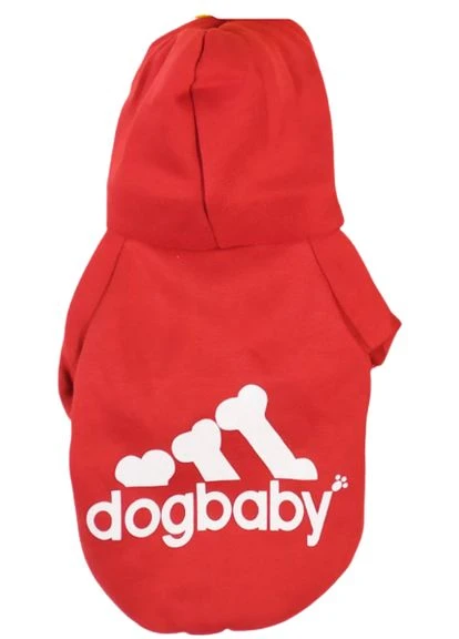 Толстовка " dogbaby" для собак и котов, размер S, красная No Brand (368710325)
