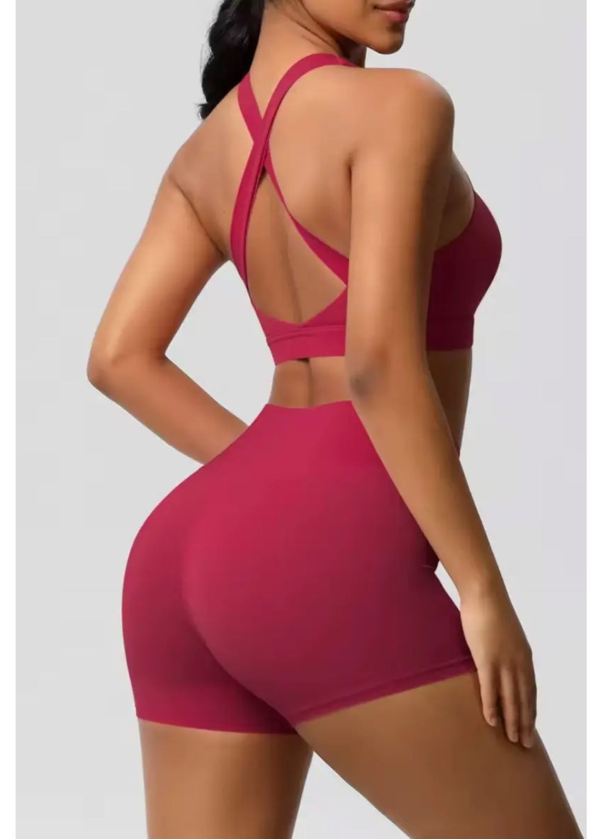 Спортивний комплект, костюм для фітнесу преміум якості ( шорти + топ ) No Brand (354830580)