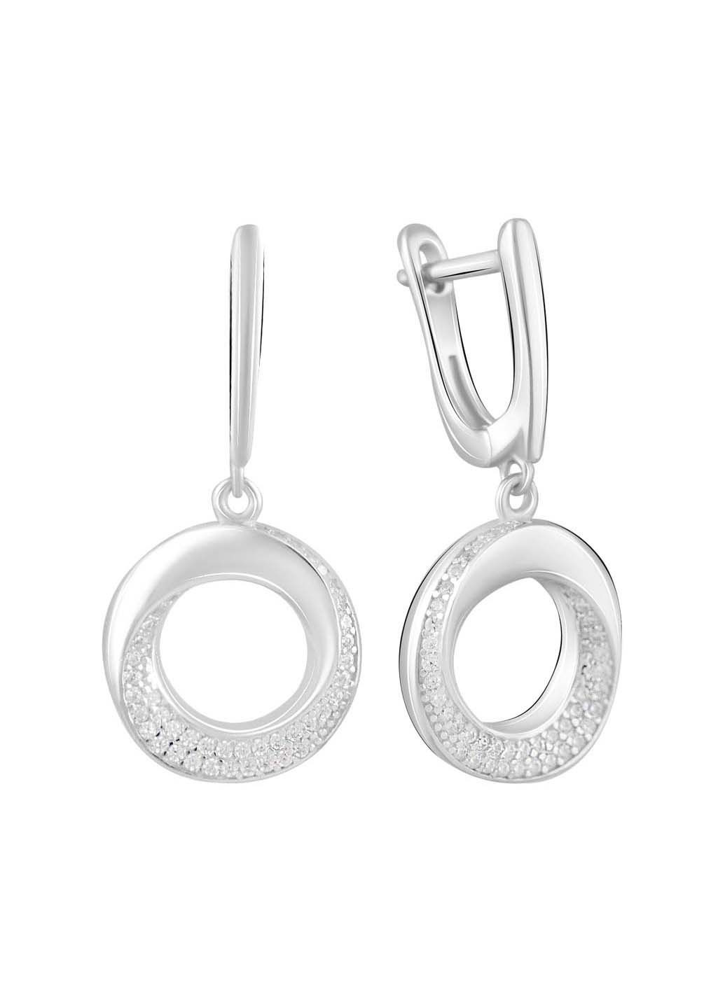 Срібні сережки з фіанітами (2129790) Silver Breeze (317354925)