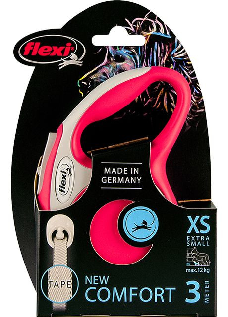 Поводок-рулетка New Comfort XS лента 3 м Красный (4000498043424) Flexi (364749970)